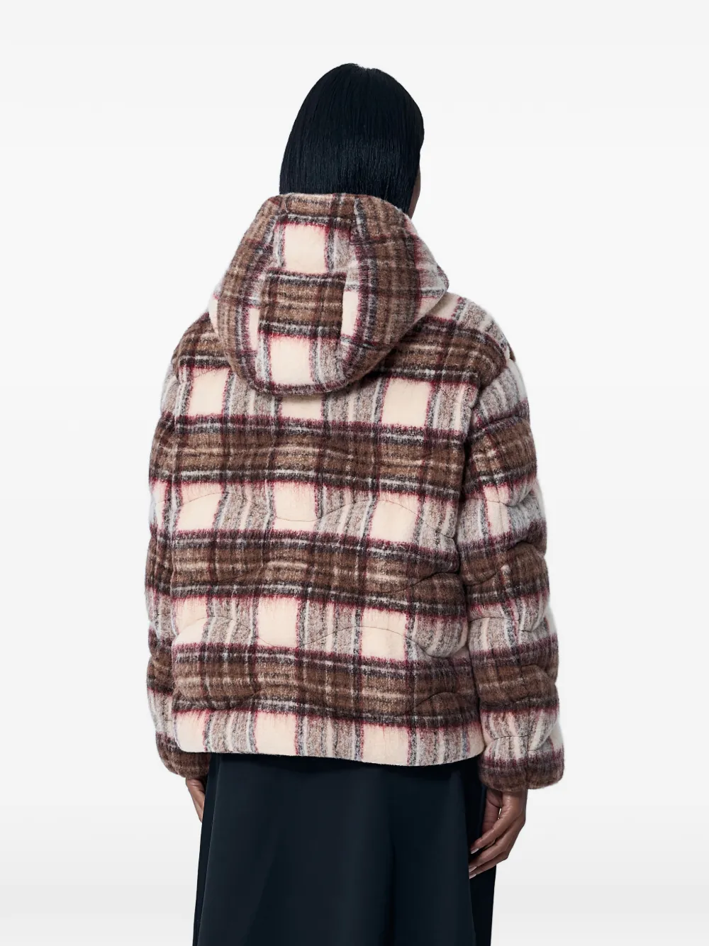 Фланелевая стеганая куртка Moncler, коричневый — фото 3