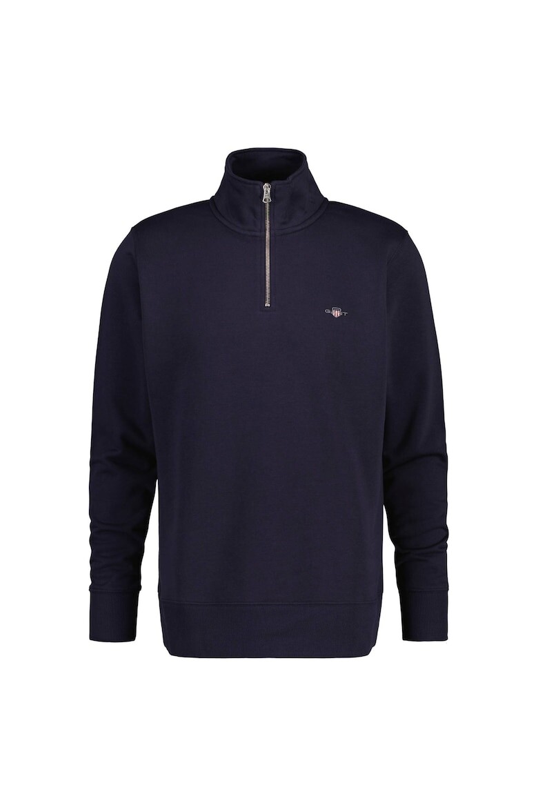 

Короткая толстовка на молнии с щитком Gant, синий