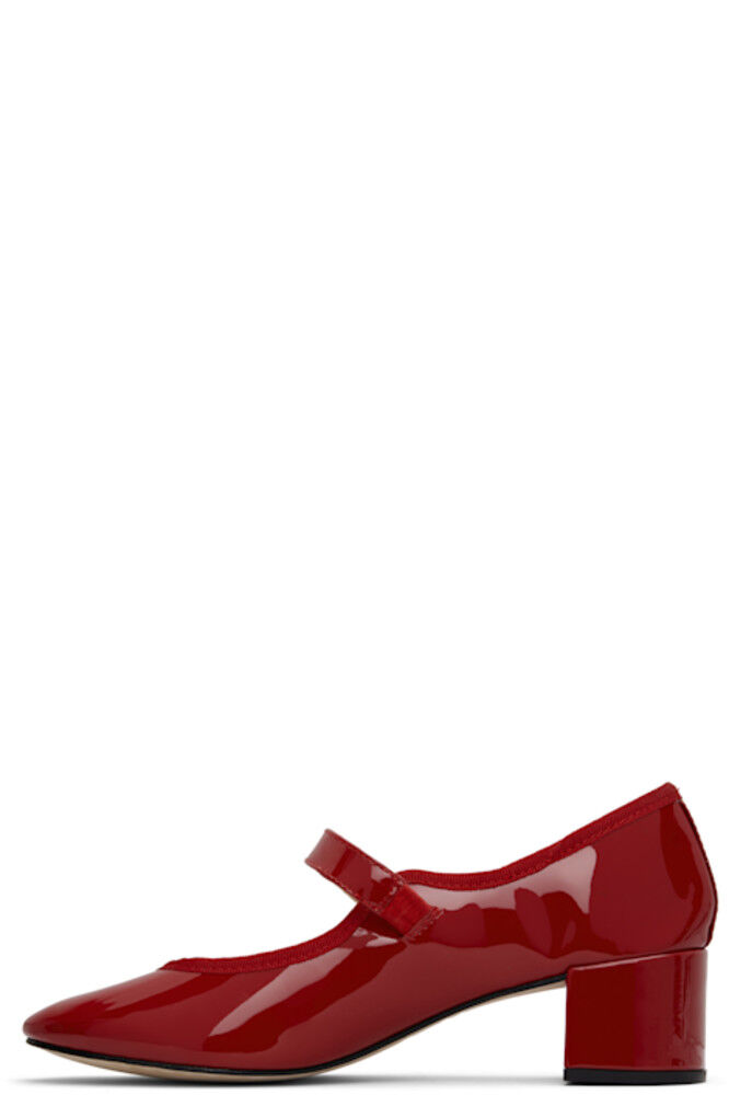 Туфли на каблуках Fabienne Mary Jane красного цвета Repetto — фото 3
