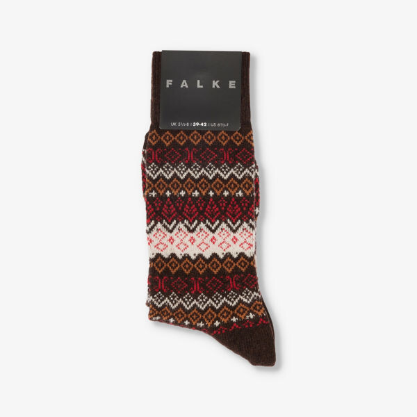 

Вязаные носки Aspen до середины икры Falke, коричневый