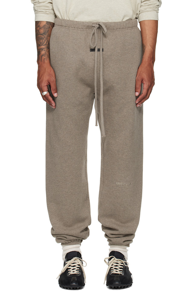 

Винтажные флисовые спортивные штаны Fear Of God Essentials, цвет homestead heather