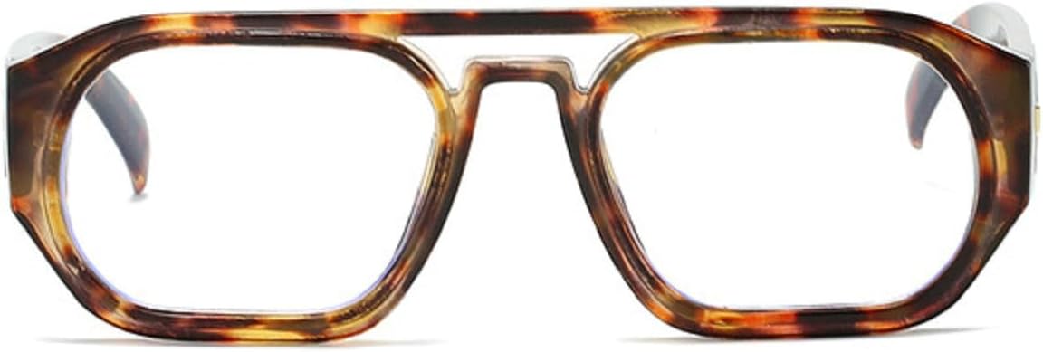 

Ретро-солнцезащитные очки квадратной формы для женщин, модные декоративные очки с защитой от УФ-излучения UV400; модные солнцезащитные очки градиентного оттенка для мужчин 77135 Melrose, Leopard Clear