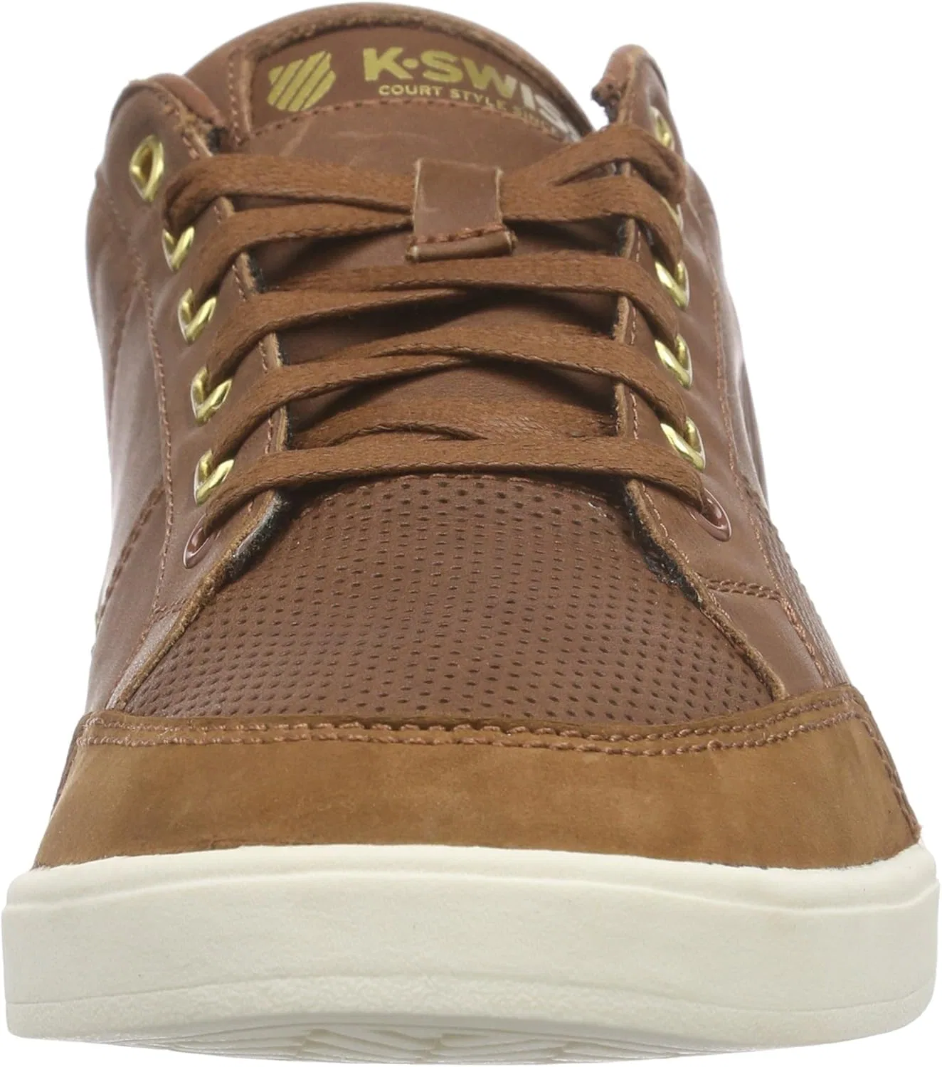 Мужские низкие кроссовки K-Swiss Match Court P, Tortoise Shell Antique White 03783 291 — фото 2