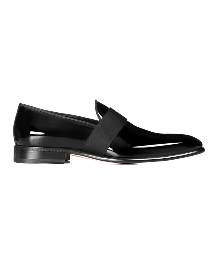 

Классические кожаные лоферы Santoni, черный
