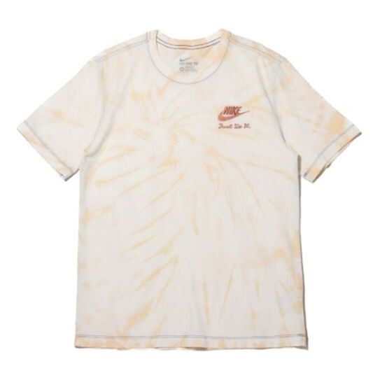 

Футболка men's as cotton ed gel ss tee tie dye short sleeve t-shirt Nike, бежевый