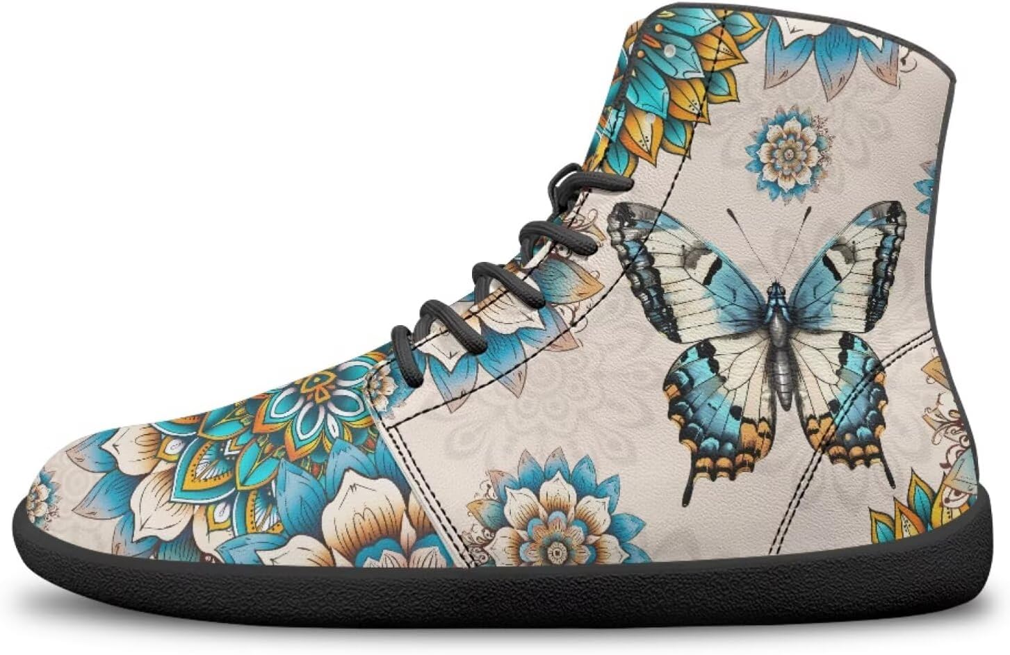 

Кроссовки для женщин и мужчин унисекс Босоножки Удобные Противоскользящие для ходьбы Bychecar, Boho Butterfly