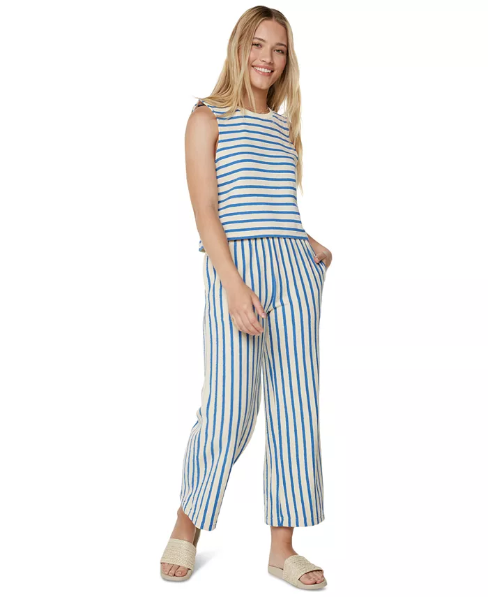 

Хлопковые брюки Java Stripe для юниоров Roxy, синий