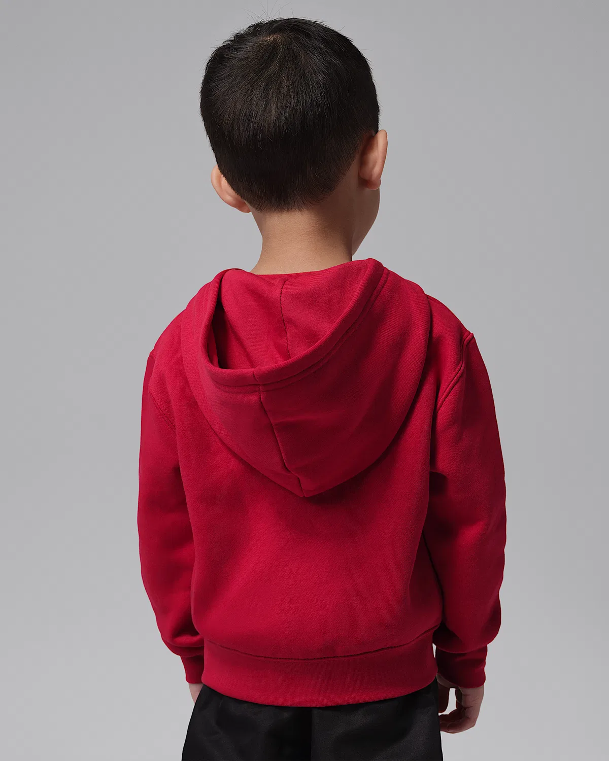 Детская флисовая кофта Jordan Brooklyn Fleece на молнии, Red — фото 2