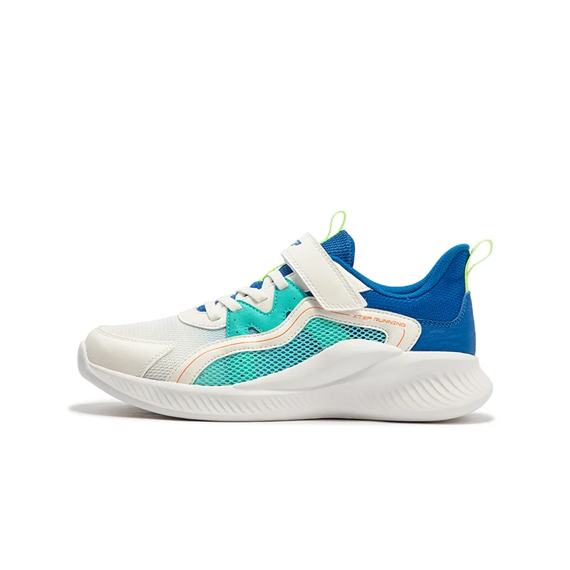 XTEP Дышащие и нескользящие кроссовки для бега Sail White/Prussian Blue