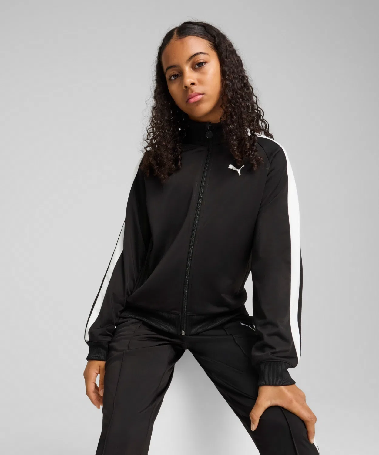 Куртка PUMA T7 Always On Track Jacket для девочек, черная