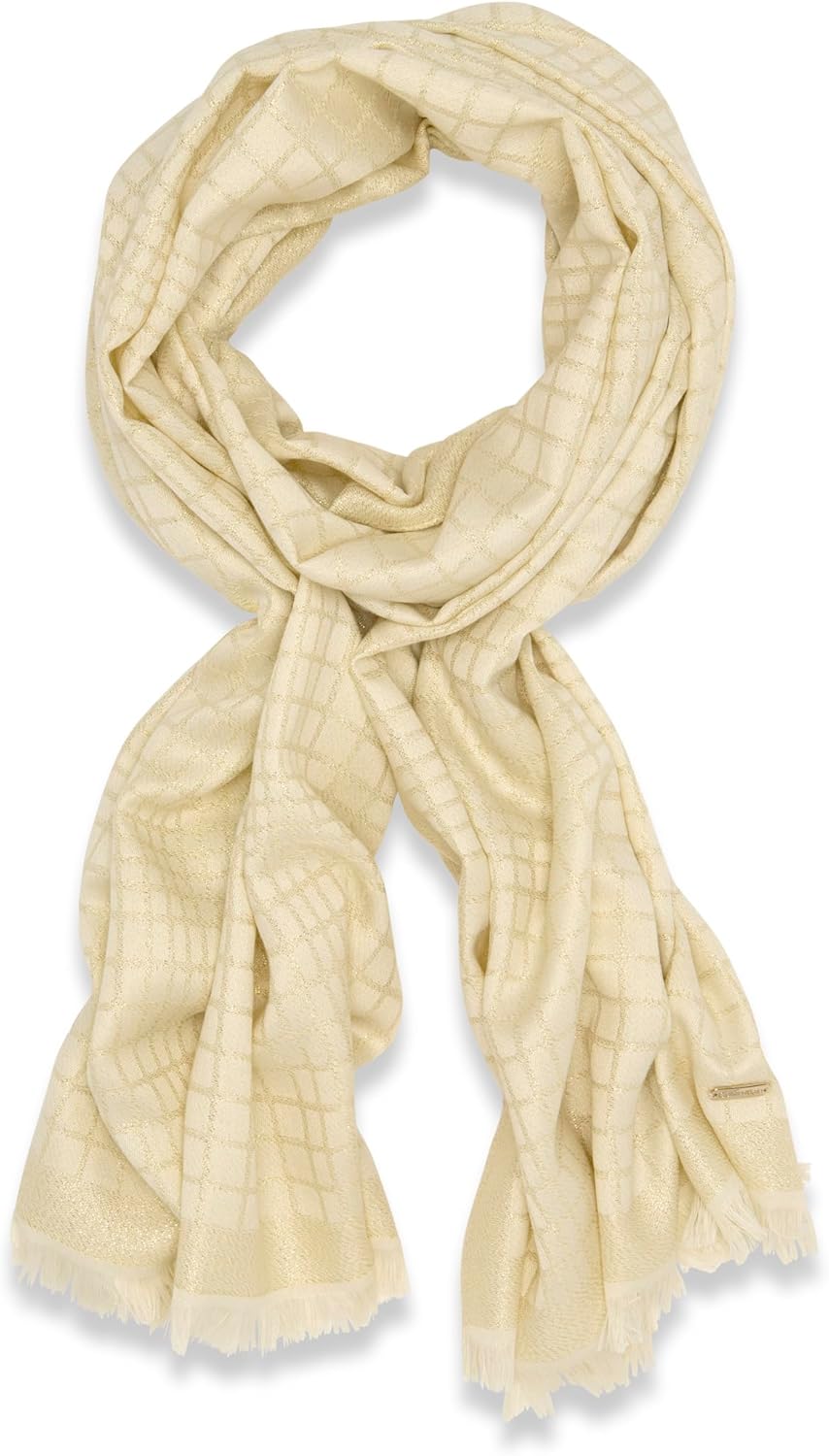 

Легкий женский шарф-накидка Calvin Klein, Eggshell