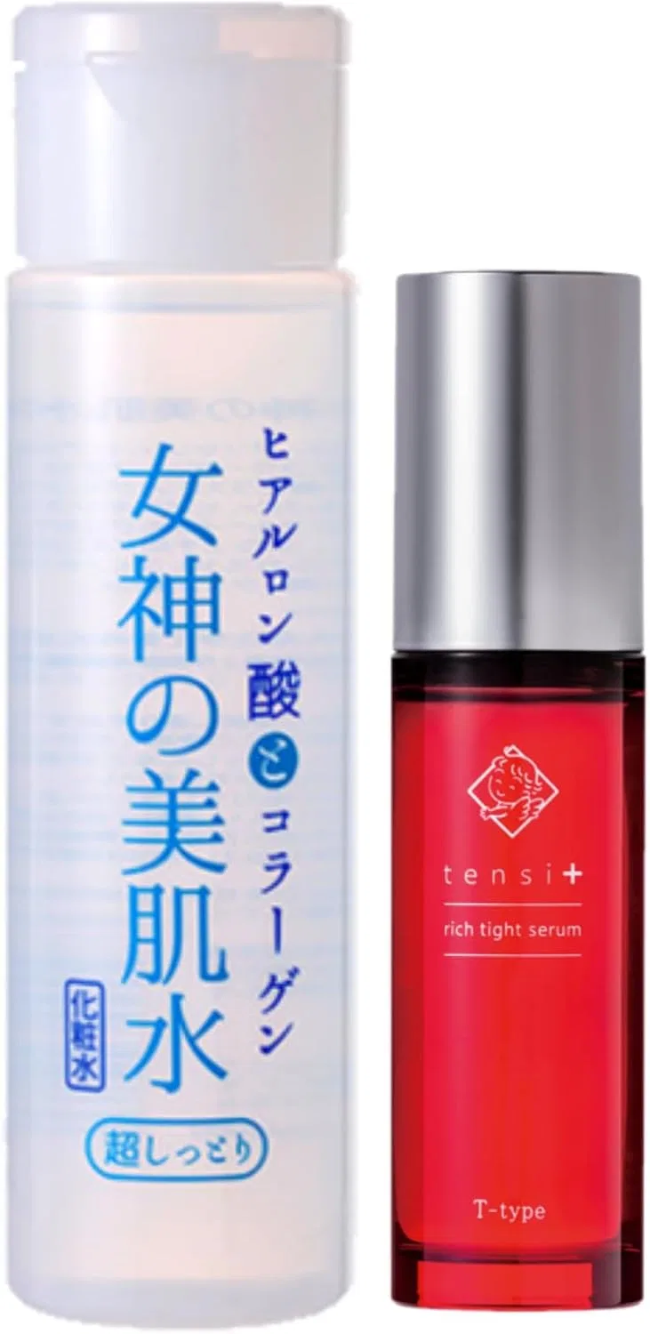 Набор для ухода за кожей: лосьон и сыворотка Goddess of Beauty Skin Water 180ml + Tensi+ Rich Tight Serum 50ml, Daimyo Chemical Industry