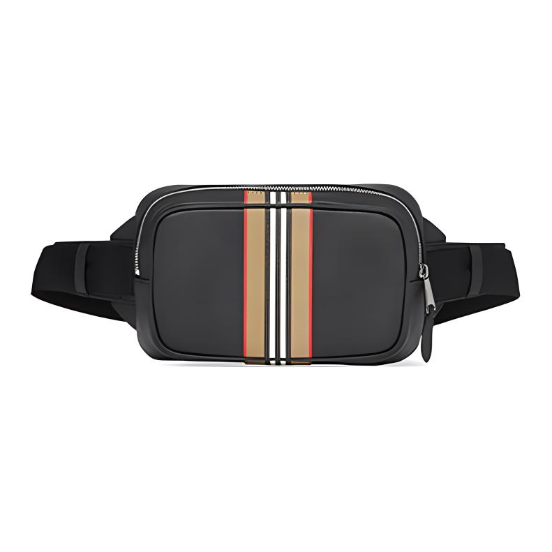 

Кожаная поясная сумка из коровьей кожи Regular мужская черная Burberry