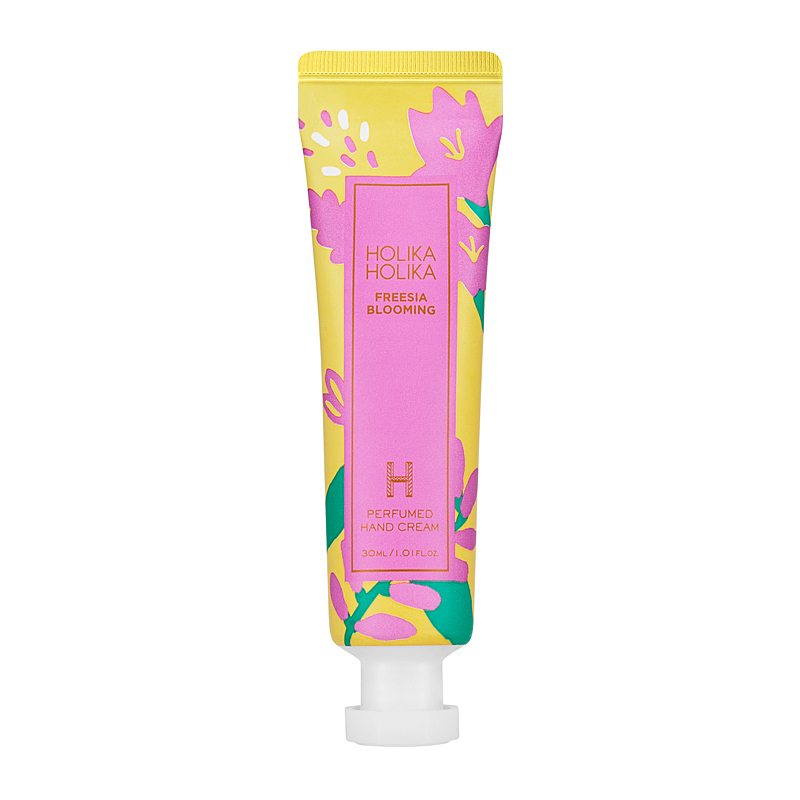

Крем для рук с ароматом фрезии freesia blooming perfumed hand cream Holika Holika, 30 мл