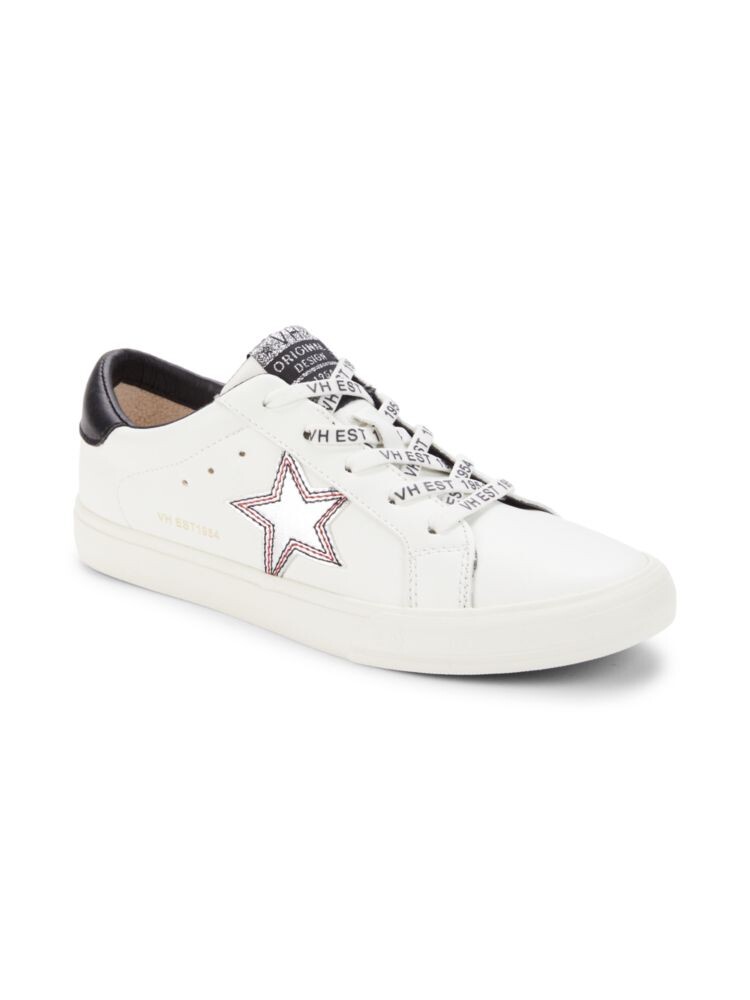

Детские кроссовки Deluna со звездами и логотипом Little Kid's Vintage Havana, цвет White Black