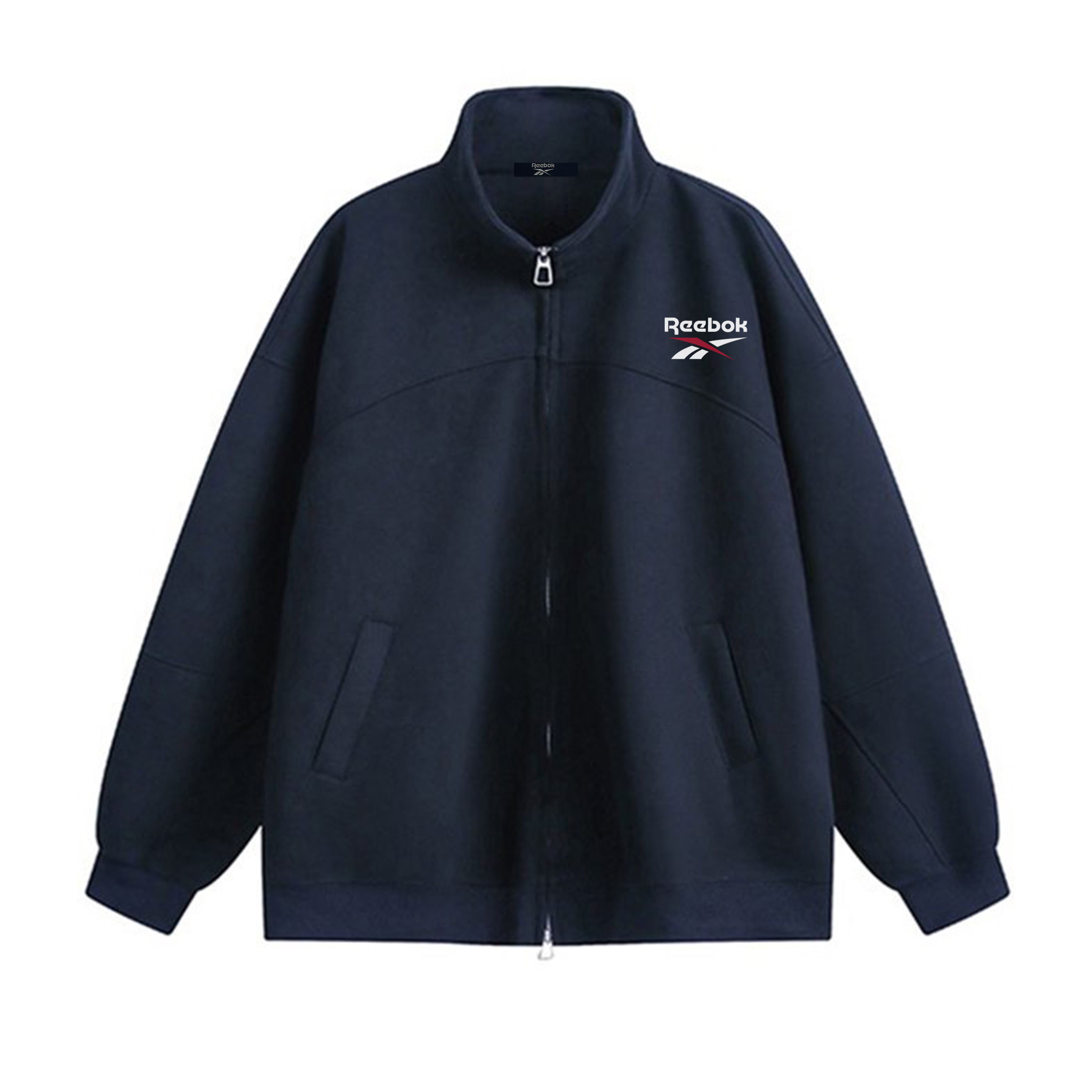 

Свитшот Unisex Stand Collar Moderate Regular Reebok, темно-синий