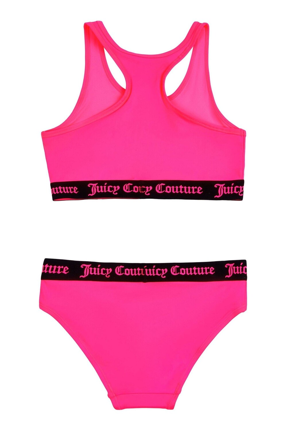 Розовый купальник с логотипом Juicy Couture, розовый — фото 2
