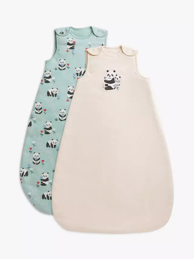 

Детский спальный мешок John Lewis Panda Baby 2 шт, разноцветный