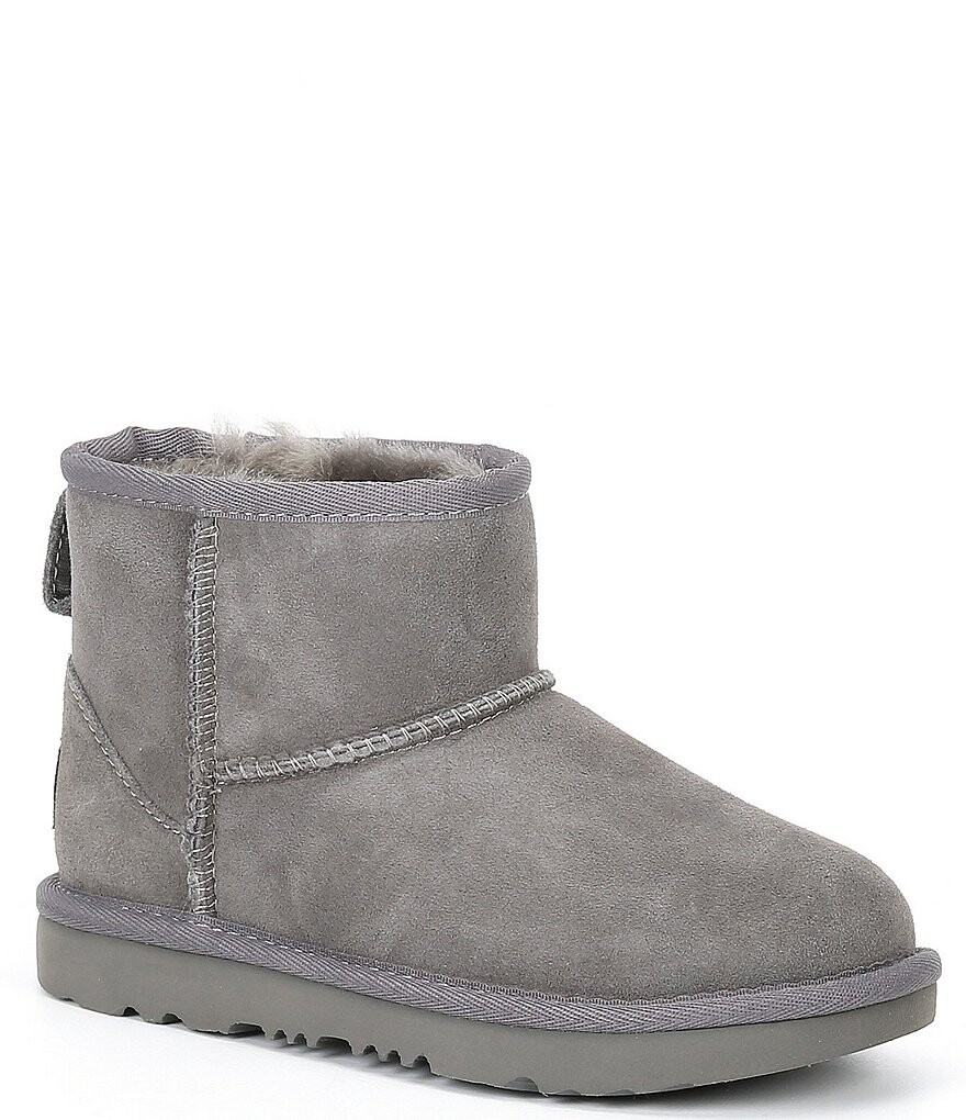 

Детские водонепроницаемые ботинки UGG Classic Mini II (подростковые), серый
