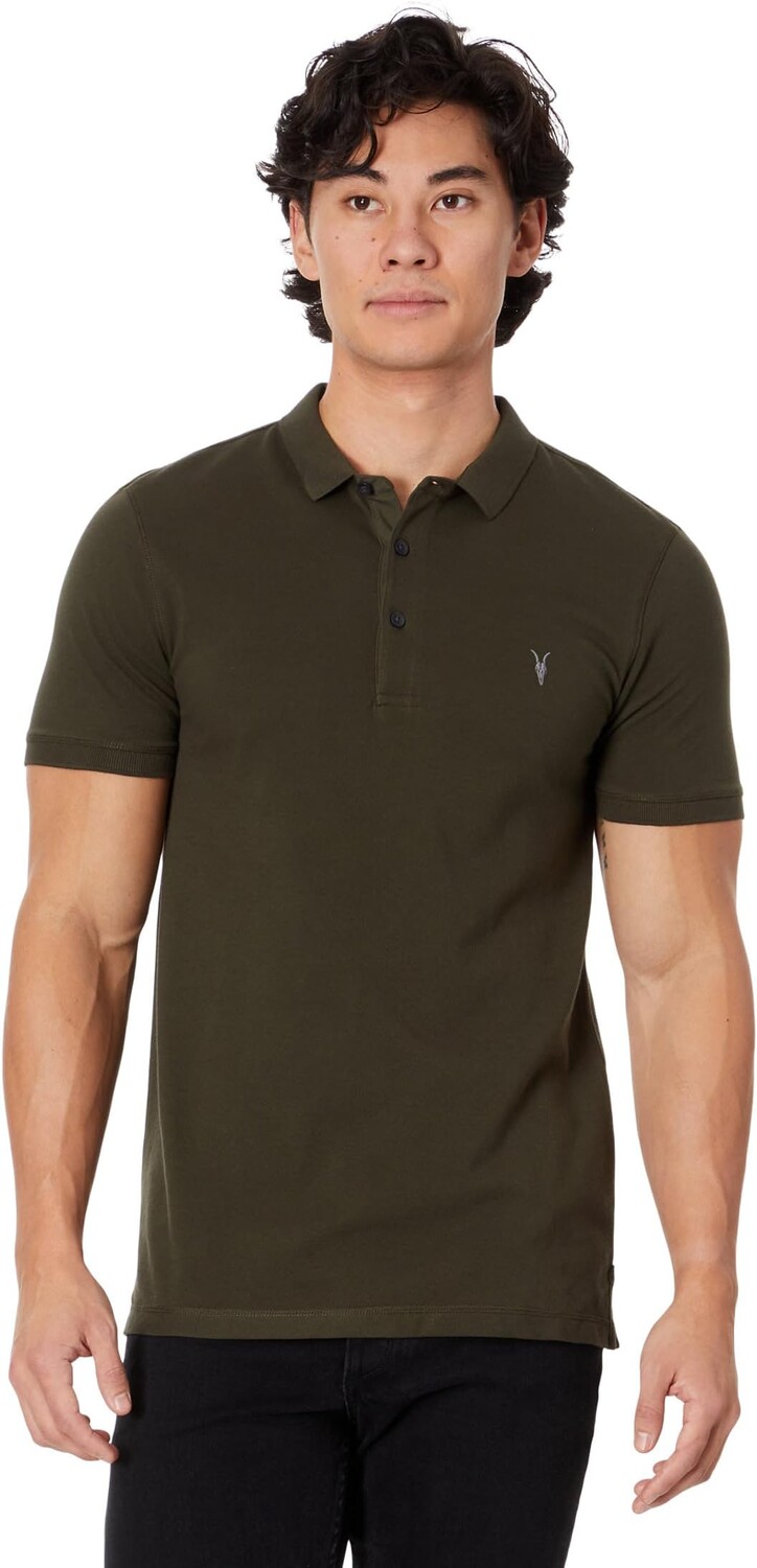 

Рубашка-поло Reform Short Sleeve Polo AllSaints, цвет Rye Grass Green