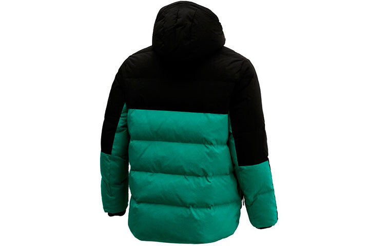 Куртка Nike Air Jordan Casual Sports hooded Stay Warm, черный/зеленый — фото 2