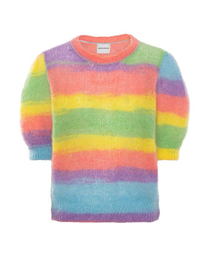 

Красочный вязаный свитер с радужными узорами Americandreams, мультиколор