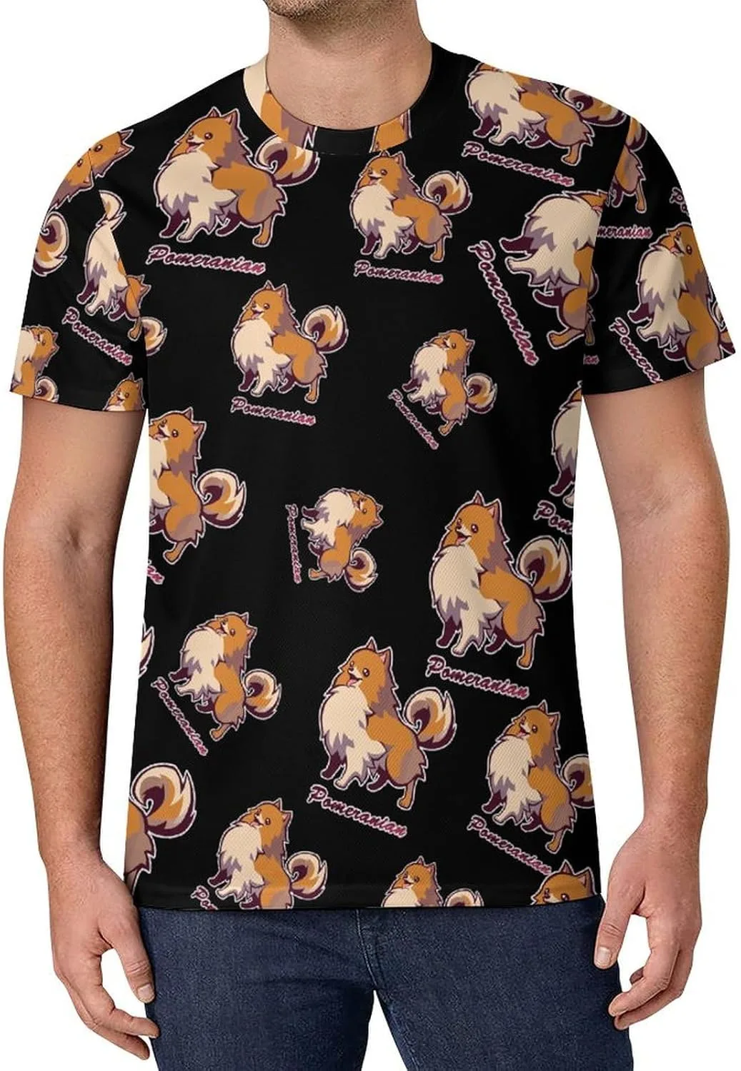 

Футболка с принтом Pomeranian LonWide