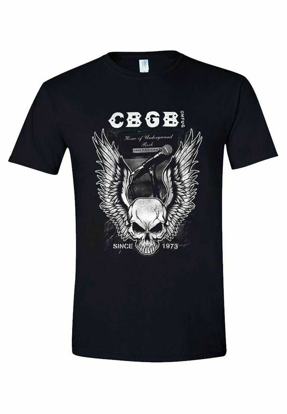 

Футболка с принтом CBGB FLYING SKULL rockshirts, черный