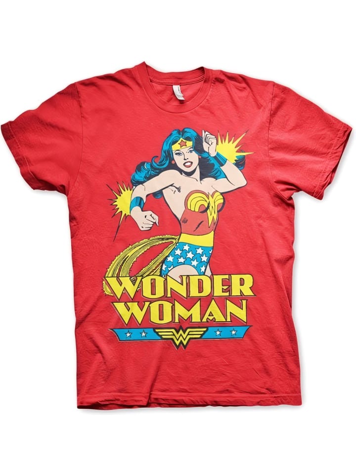 

Футболка красного цвета WONDER WOMAN, Красный, Футболка красного цвета WONDER WOMAN