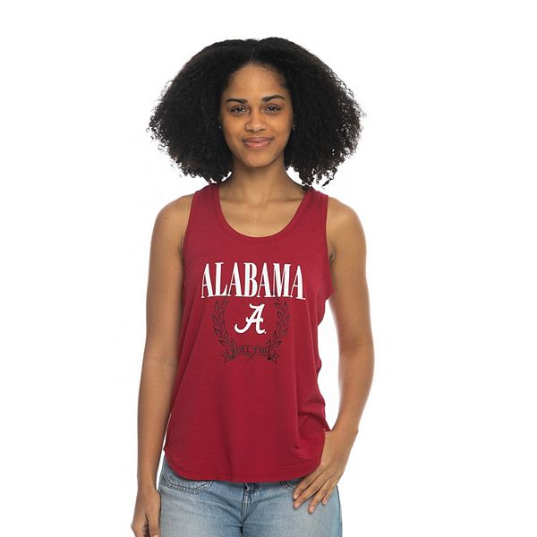 

Женская майка Alabama Crimson Tide Everyday Tri-Blend малинового цвета Zoozatz