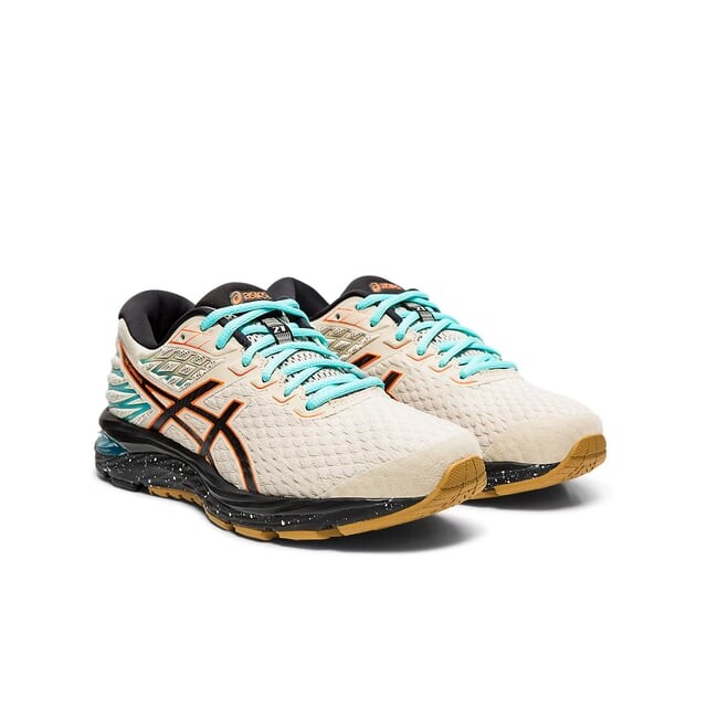 Кремовый женский зимний тренер Gel cumulus 21 Asics, мультиколор — фото 4