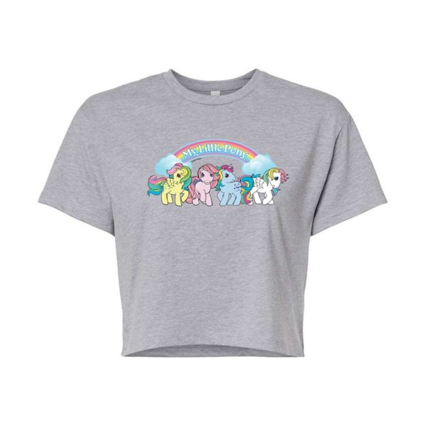 

Укороченная ретро-футболка My Little Pony для юниоров Licensed Character, серый