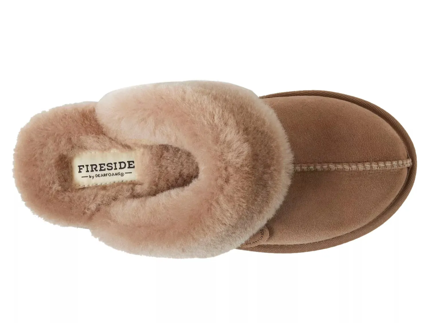 Тапочки Sydney Scuff - Женские Fireside By Dearfoams, Cognac — фото 4