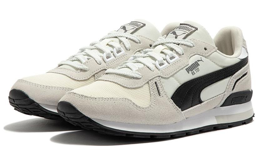 Кроссовки PUMA RX 737 Vintage 'Whisper White Black', серый — фото 3