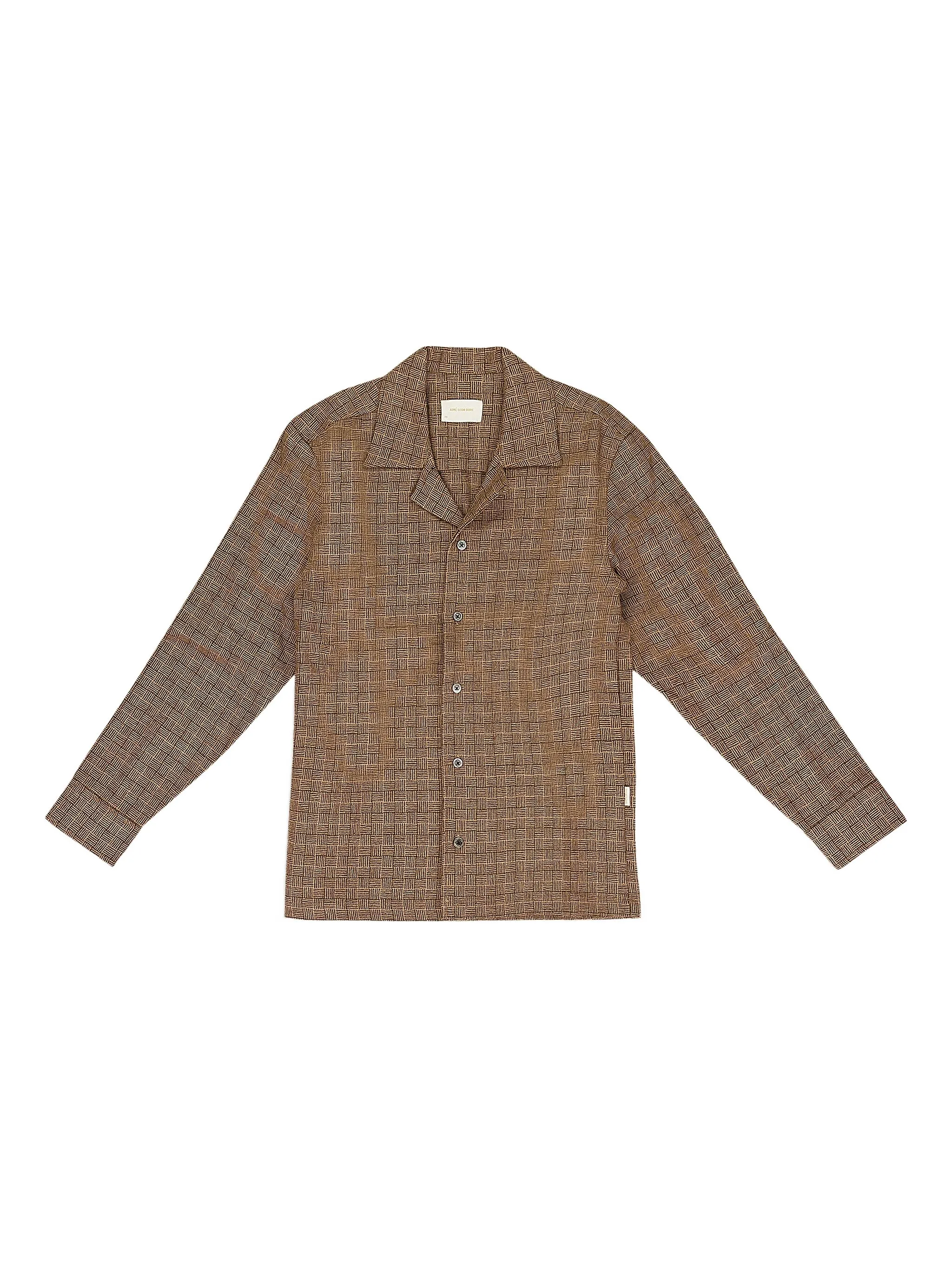 

Жаккардовая рубашка Aimé Leon Dore, коричневый