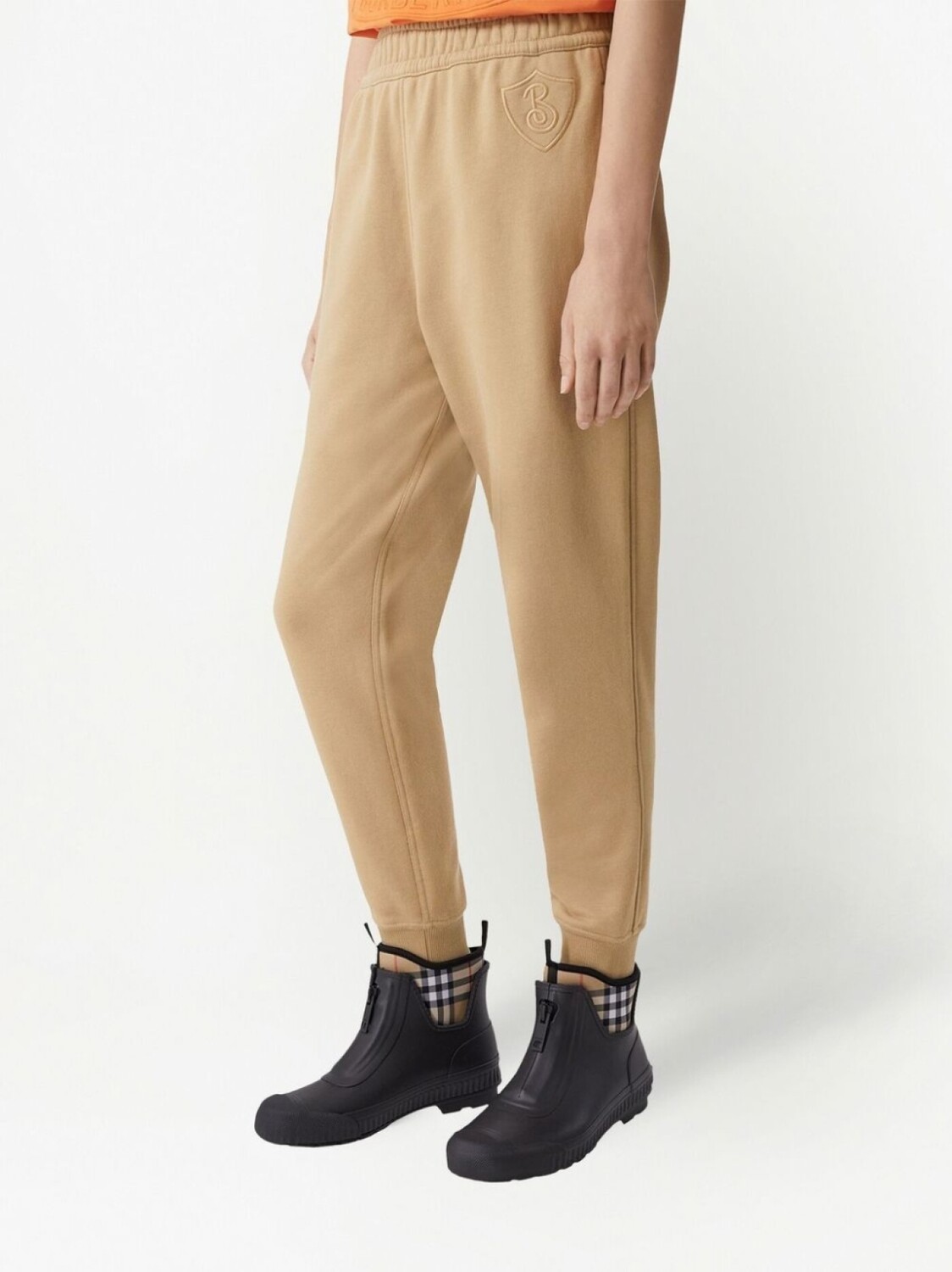 

Burberry спортивные брюки с логотипом, нейтральный цвет