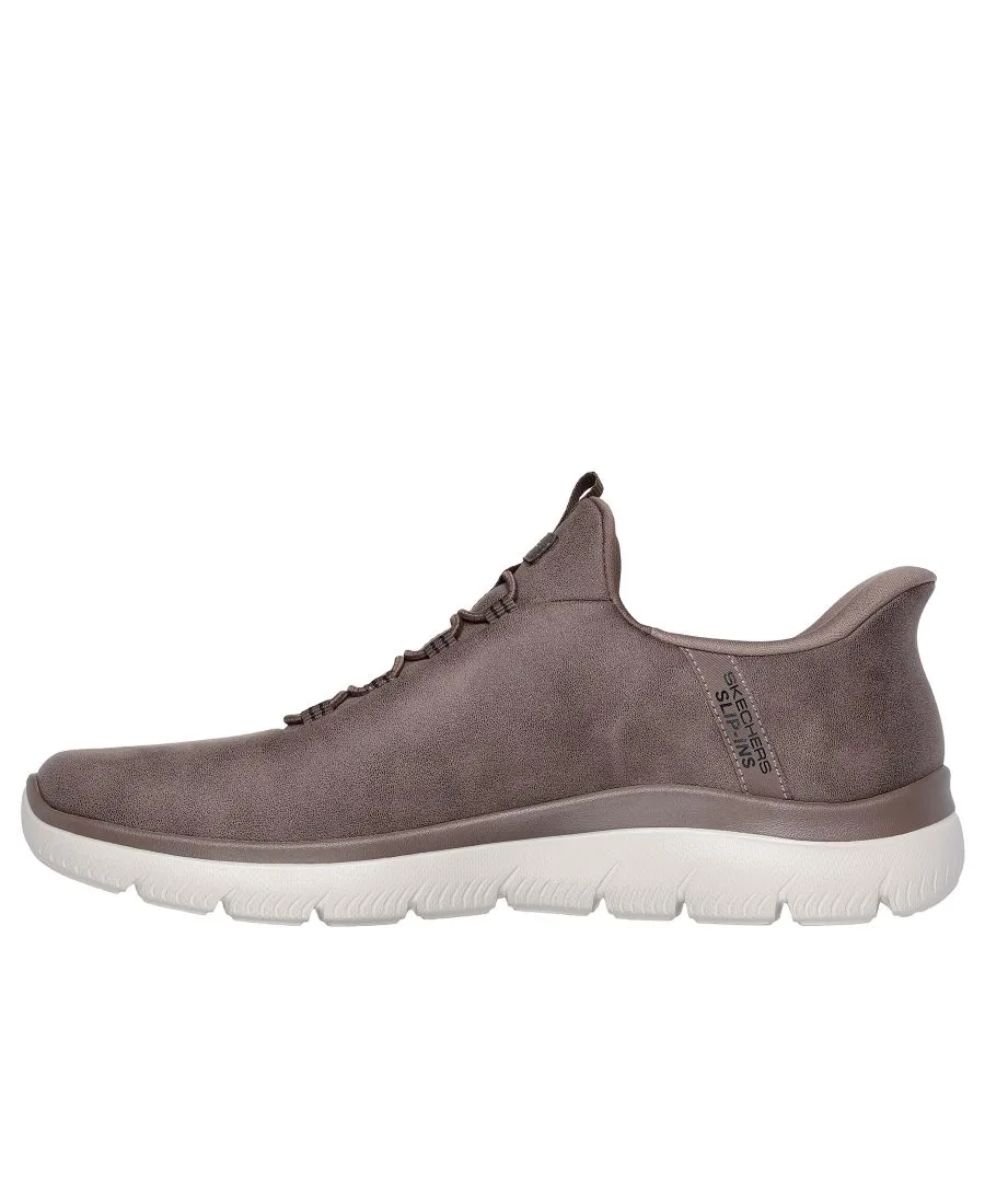 Мужские слипоны: Summits - Korlo Wide-Width Casual Sneakers от Finish Line Skechers, коричневый — фото 3