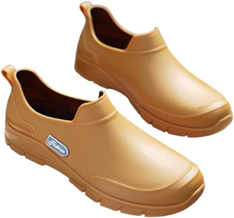 

Мужские короткие непромокаемые ботинки/водонепроницаемые туфли Clolinde с низким верхом, противоскользящие. Кухонные резиновые бахилы. Подходят для мойки автомобилей и рыбалки, желтый