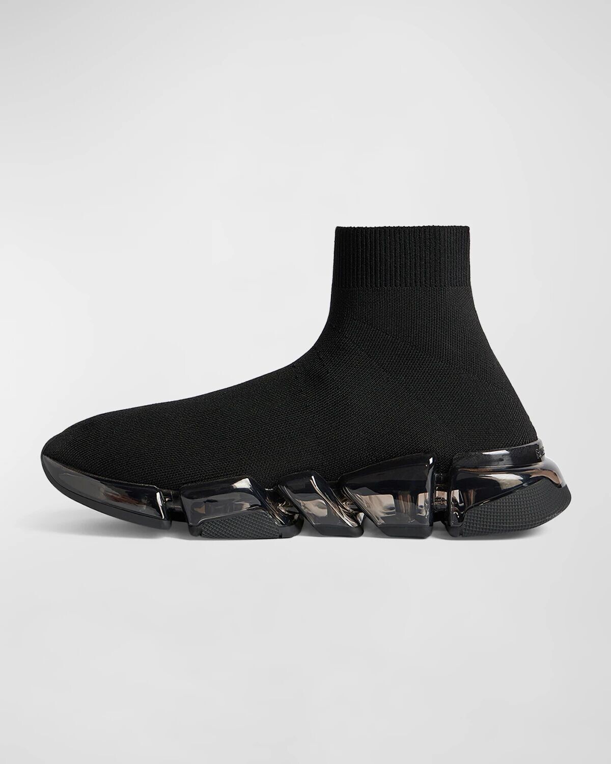 Трикотажные кроссовки Speed ​​2.0 с прозрачной подошвой Balenciaga, цвет Black — фото 3