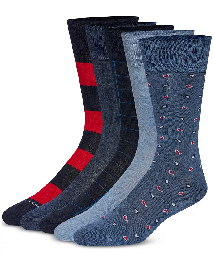 

Мужские носки Rugby Crew, 5 пар Tommy Hilfiger, мультиколор