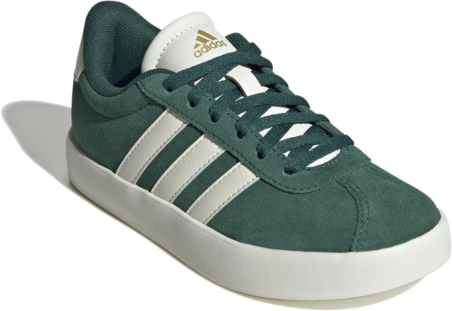 

Кроссовки Adidas Kids Vl Court 3.0 Shoes, Collegiate Green/Off-White/Gold Metallic
