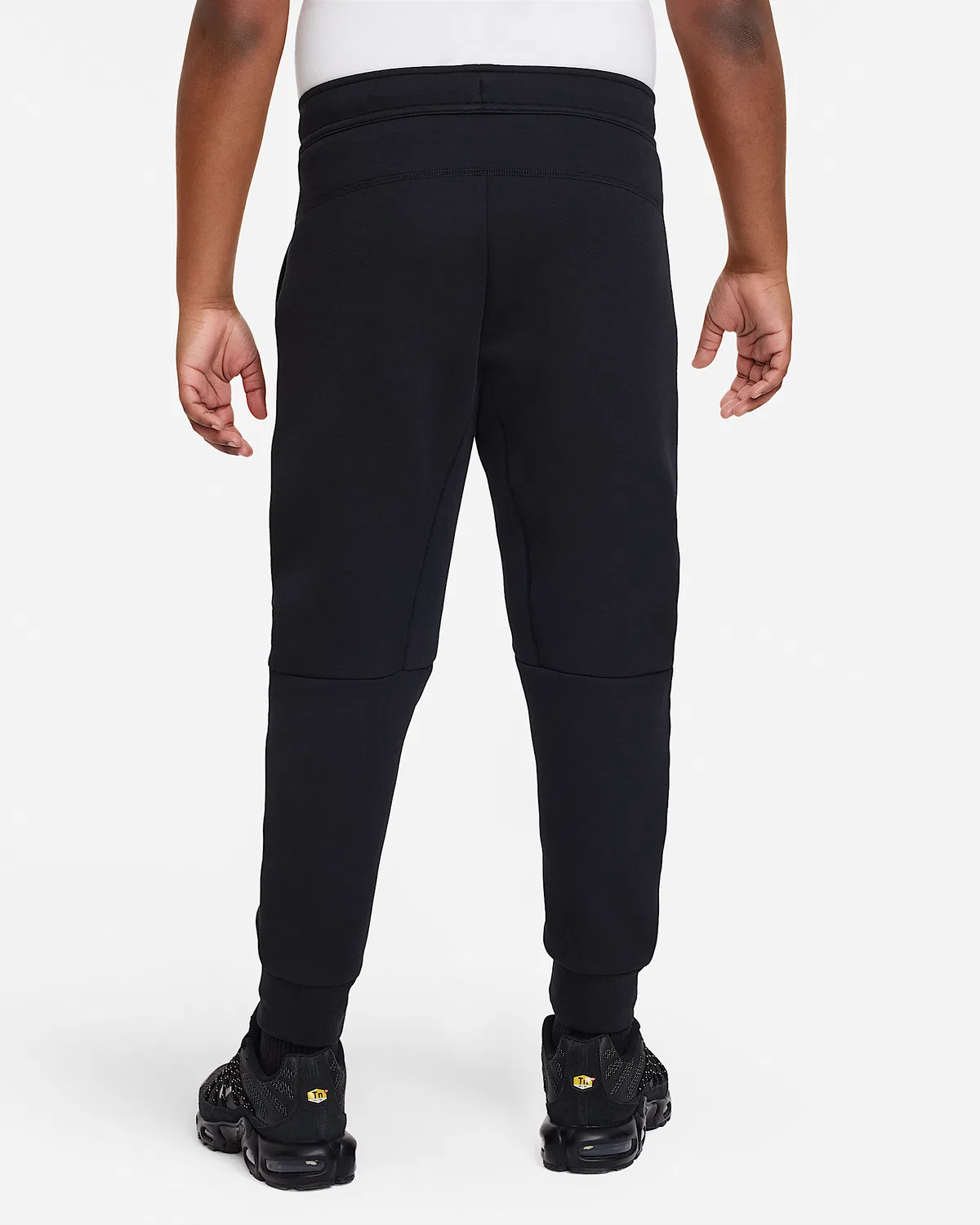 Детские (мальчиковые) штаны (удлиненный размер) Nike Sportswear Tech Fleece, Black/Black/Black — фото 2