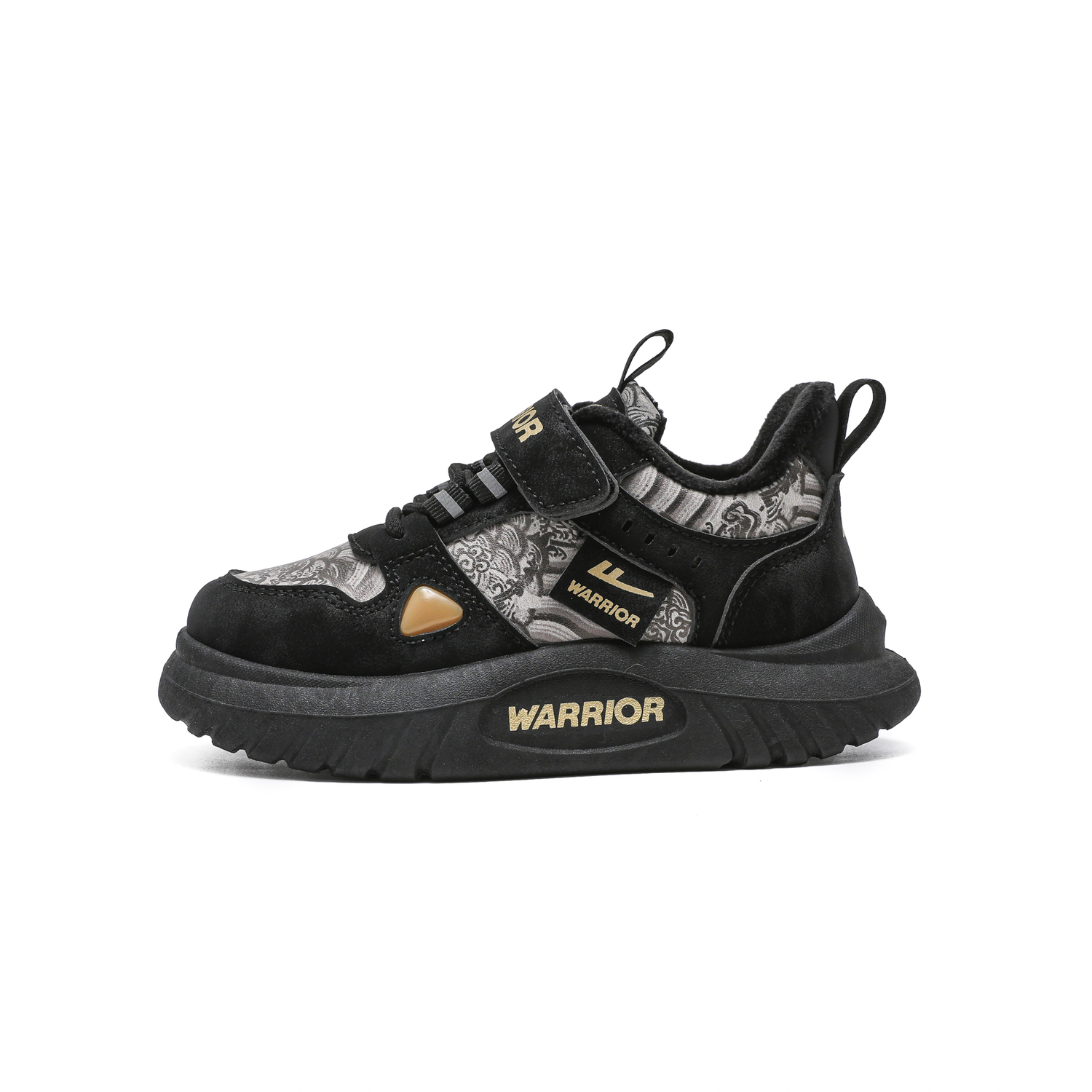 

Утепленные детские ботинки Slip Resistant Abrasion Resistant WARRIOR, черный (fleece-lined)