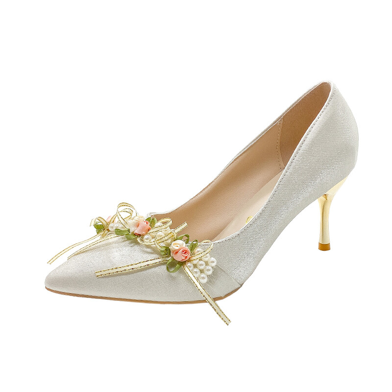 

Туфли женские на высоком каблуке Imono, цвет Light champagne 6cm