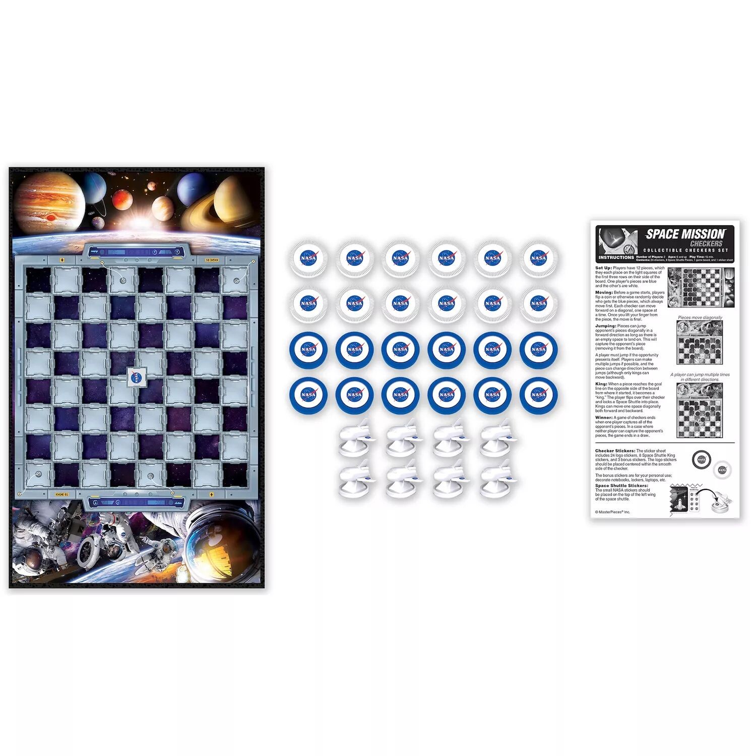 

Шедевры Пазлы Шашки космической миссии НАСА Masterpieces Puzzles