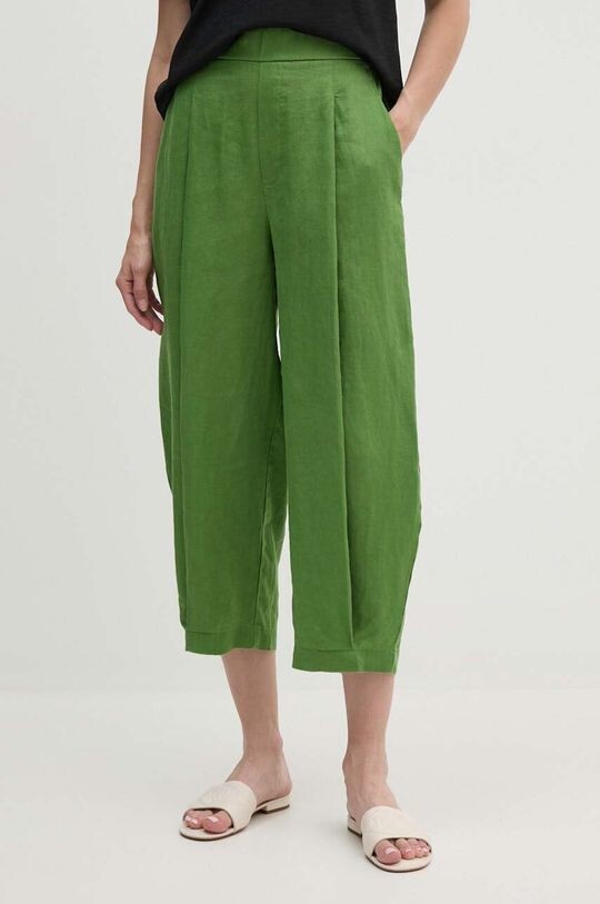 

Льняные брюки United Colors of Benetton, зеленый