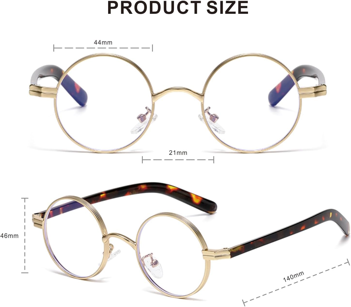 

Солнцезащитные очки Kiduo Retro Small Round Sunglasses Metal Hippie Circle Style Sun Glasses for Men Women 9022 в стиле ретро, ​​маленькие круглые, металлические, для мужчин и женщин Kyiduo, Leopard/Clear