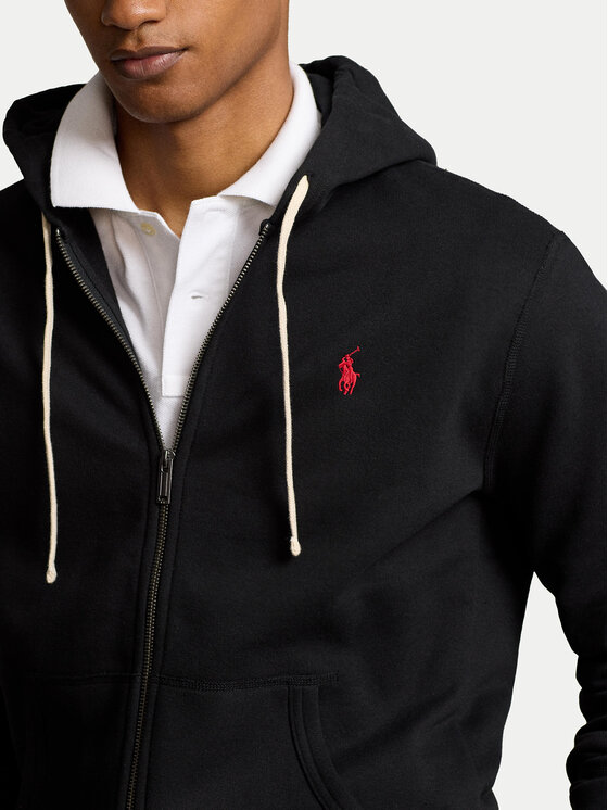 Свитшот regular fit Fleece 710813297001 Polo Ralph Lauren, черный — фото 4