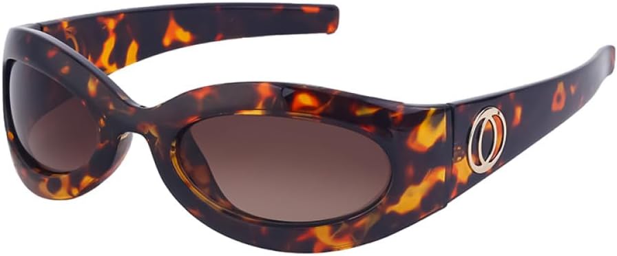 

Овальные солнцезащитные очки для женщин, спортивные солнцезащитные очки для мужчин, брендовые очки в маленькой оправе, женские очки в стиле стритвеар UOVSAW, C5 Leopard Brown