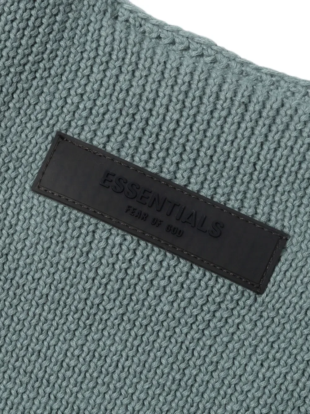 Вязаный джемпер с круглым вырезом Fear Of God Essentials, серый — фото 4